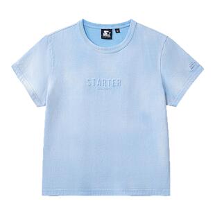 STARTER短袖T恤2025夏季新款男款女款修身百搭运动休闲纯色上衣