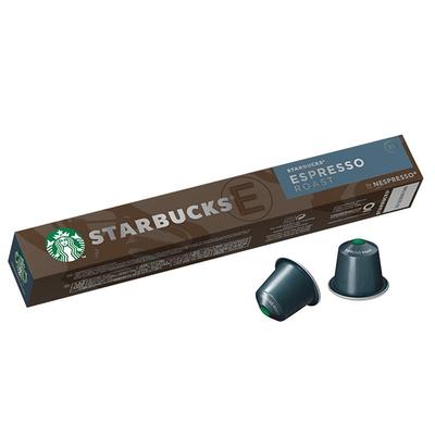 【进口】星巴克意式浓缩烘焙胶囊咖啡nespresso精品胶囊5.7g*10颗