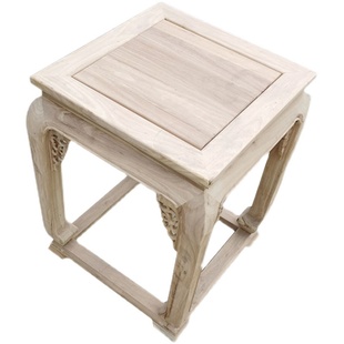 实木沙发六件套组合中式仿古老榆木家具白茬古典客厅皇宫椅三件套