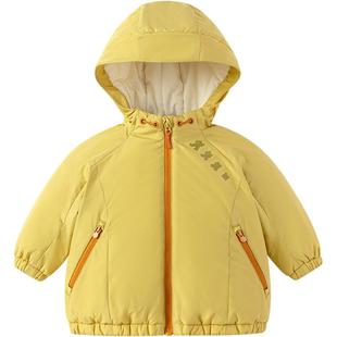 巴拉巴拉宝宝棉服男童女童加厚短款棉衣冬装新款童装儿童三防外套