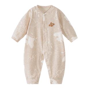 【奶霜羊毛】婴儿连体衣新生儿宝宝衣服保暖春秋冬季打底衣爬服