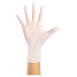一次性乳胶手套白色食品餐饮丁腈橡胶丁晴PVC医生专用美容厨房xs
