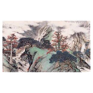 关山月 九十年代第一春 横幅巨幅装饰画客厅大堂酒店中式山水画