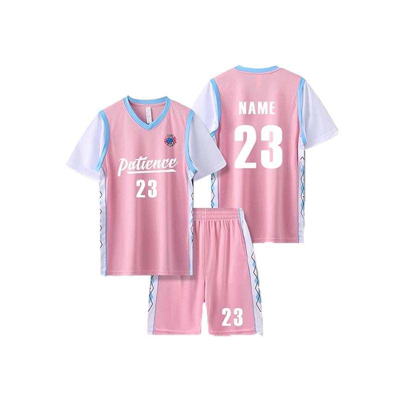 假两件篮球服套装女生球衣定制