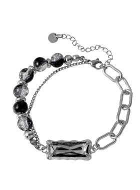 VOYAGE锆石冰裂珠项链小众高级