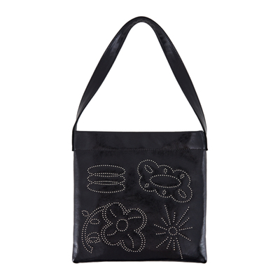 DirtySix嘭嘭牛皮小花袋小方包