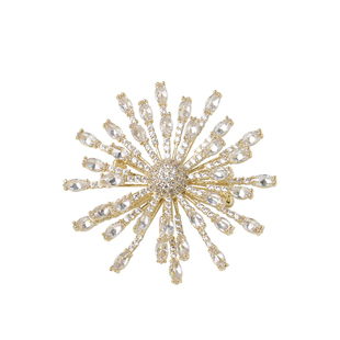 雪花胸针ins潮人高档奢华锆石西装别针配饰简约气质胸花女披肩扣