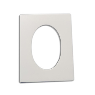 墙排装饰盖椭圆形加宽边50管墙洞斜孔遮挡盖板长方形遮丑美观面板