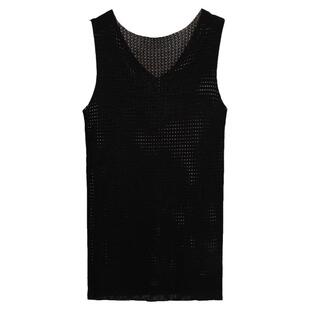 夏季配西装外套里面的内搭打底小衫冰丝针织短款白色吊带背心女薄