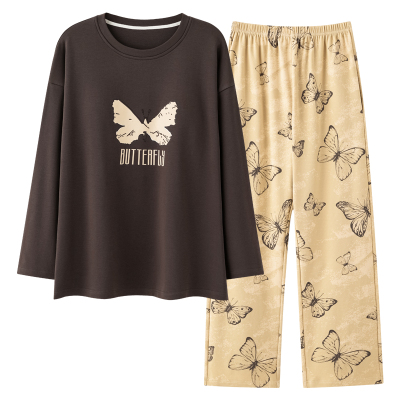 2025秋冬季新款纯棉睡衣套装女