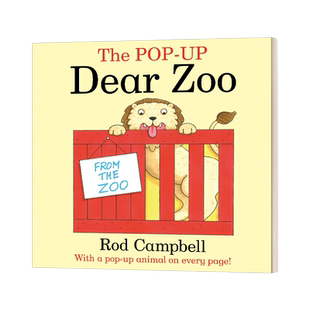 英文原版 The Pop-Up Dear Zoo 亲爱的动物园 翻翻立体书 英文版 进口英语原版书籍