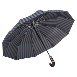 PARACHASE英伦创意10骨折叠伞商务简约雨伞女加固帅气男士自动伞