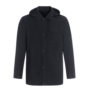 DIDIBOY迪迪博迩秋季男士休闲风衣可拆卸连帽短款挺括易打理外套