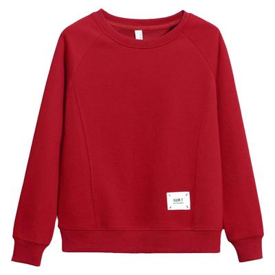 狄雪薇圆领套头卫衣显瘦外套