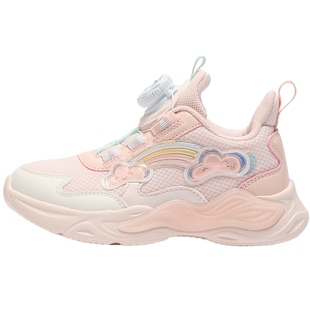 麋鹿361童鞋女童运动鞋冬季儿童跑步鞋软底小童革面保暖女孩鞋子