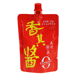 正宗香其酱150g*40袋 整箱商用熟酱大葱蘸酱东北大酱香辣酱豆瓣酱