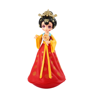 西安文创不倒翁玩具小姐姐大唐不夜城摆件纪念品国潮18厘米礼物