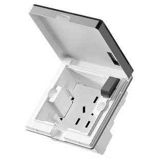 嵌入式隐形插座内凹墙壁隐藏86型内嵌式插座玻璃面板冰箱16a五孔