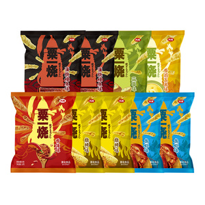 劲划算9包粟一烧香脆玉米条解馋零食烧烤味办公室休闲聚会小吃32g