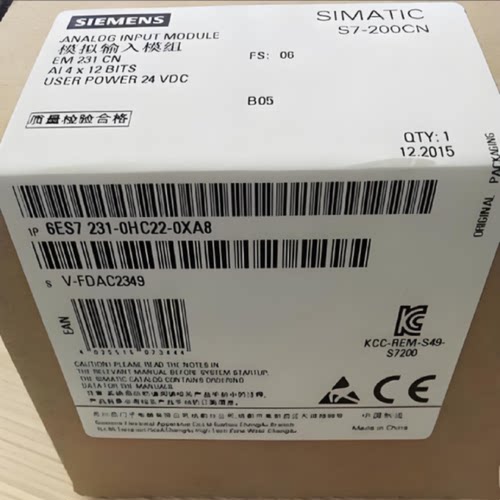 议价全新现货6ES72310HC220XA0西门子S7200PLC4模拟输入EM231AI模