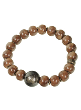 曲尾花国风新潮手工文玩单圈手串