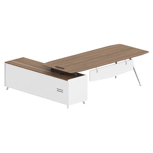 捷奥F90老板总裁主管桌椅组合经理单人桌简约现代办公室桌子家具