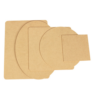 密度板粘土黏土底板手工diy作品厚环保硬纸板卡方形儿童作品3毫米