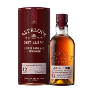 亚伯乐12年双桶陈酿单一麦芽苏格兰威士忌700mL保乐力加出品