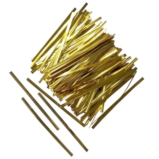 金色扎丝包塑细铁丝扎花绑丝银色装饰扎带食品袋礼品袋封口线金线