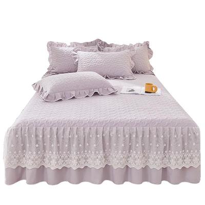 思百舍全棉夹棉床笠款床裙可水洗