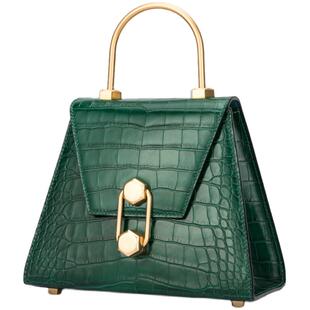 iamnot七夕送礼小众设计斜挎手提女单肩鳄鱼纹真皮刘嘉玲同款包包