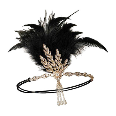 1920s新娘晚宴会派对合金发带