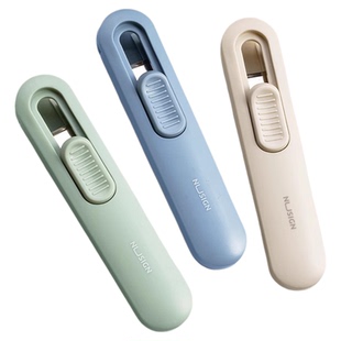 得力纽赛推夹器文件夹学生试卷收纳固定神器订装书机订装据资料文件整理金属推推夹马克龙色高颜值简约推推夹