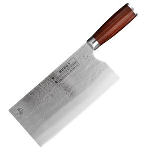 折影安来手工锻打刀DC53模具钢高硬度斩切刀锋利家用厨师专用菜刀
