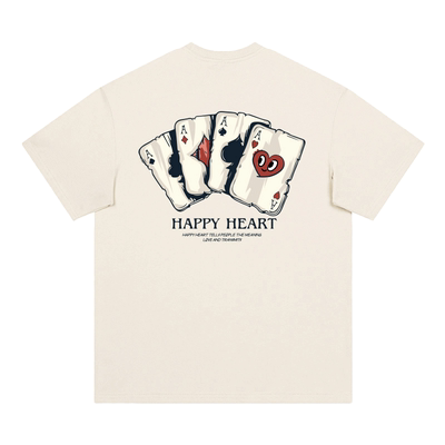 查尔斯桃心无性别短袖T恤