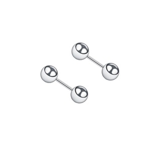 拧扣螺丝耳蜗耳钉女双头黑色系酷简约小巧2025新款潮侧耳骨亚比