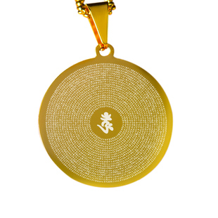 钛钢楞严咒吊坠大悲咒挂件男女心经六字真言项链图案可定