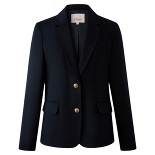 【优可丝】Eland衣恋西装女长袖翻领通勤商务外套2025冬季新款