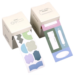 韩国paperian复古简约胶带切模手账素材贴纸月周索引数字字母标签