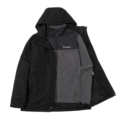 哥伦比亚冲锋衣三合一夹克男士户外休闲衣抓绒内胆外套上衣WE3321