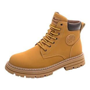 回力英伦登山马丁靴男款2026春季新款运动靴子男工装户外大黄靴男