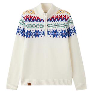 eland kids衣恋童装男童针织衫25年冬新品含绵羊毛费尔岛提花毛衣