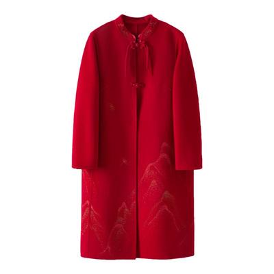 高端气质双面羊绒大衣