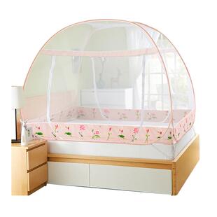 蚊帐蒙古包免安装三门回底可折叠学生宿舍单人床儿童防摔家用卧室