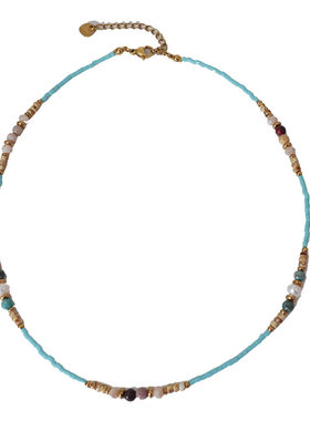 XMR天河石串珠珍珠项链