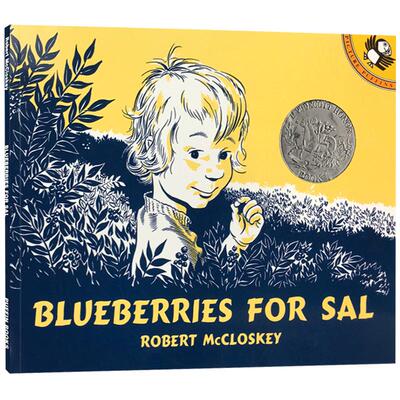 送音频英文原版绘本 Blueberries for Sal 汪培珽第2二阶段 Robert McCloskey 小塞尔采蓝莓 凯迪克银奖