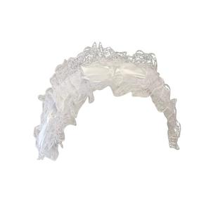 1Gangster Inn Lolita日系少女哥特发饰修女蕾丝发带女仆亚文化