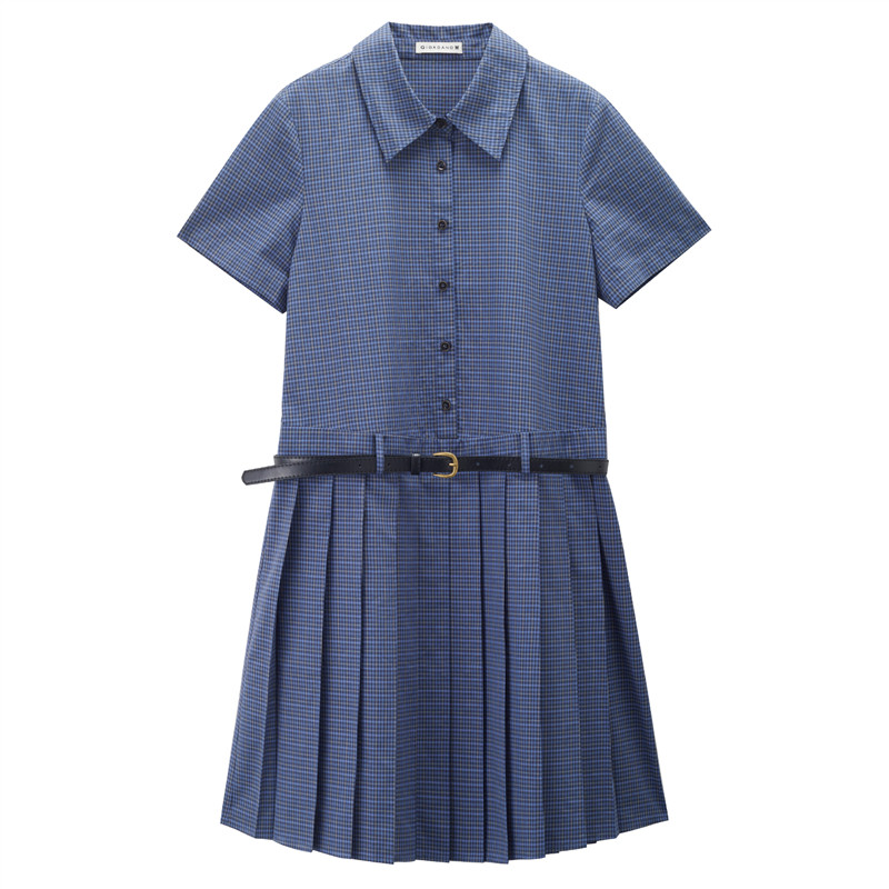 Giordano/佐丹奴百褶裙连衣裙