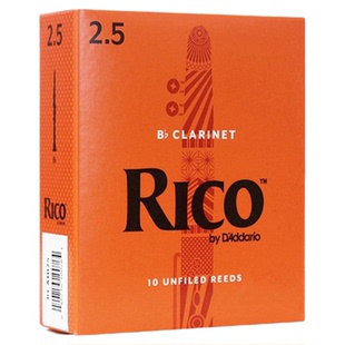 正品 美国 RICO 单簧管哨片 黑管哨片 黄盒  蓝盒 10片装2.5 3号