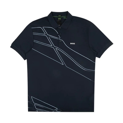 HugoBoss短袖字母logoPOLO衫